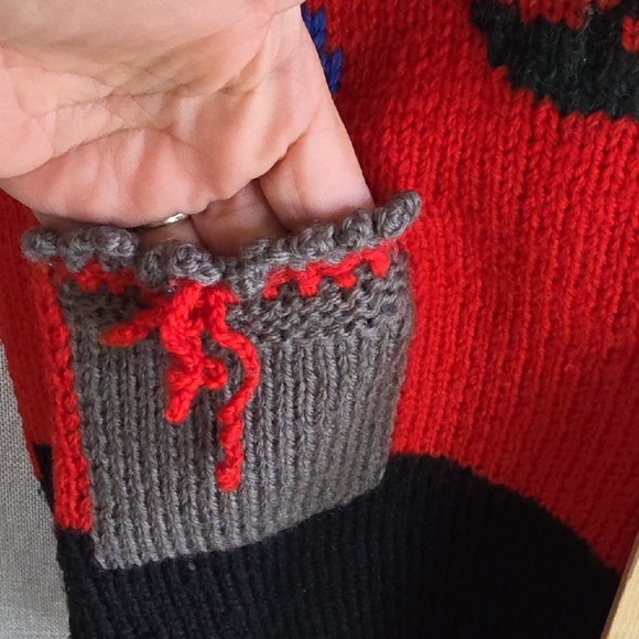 Berek Red Holiday Sweater Vest with Tree Design - Picture 9 of 9